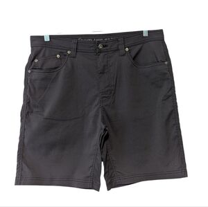 PrAna Men's Brion Shorts Charcoal Gray Size 36WX9L.Measurements' Rise - 12"In